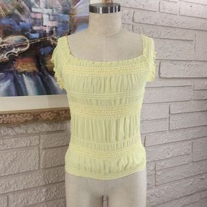 🌹Vixen Sequin Smocked Elastic Peasant Style Top